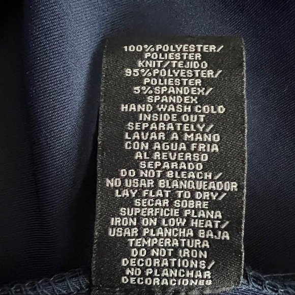 Evening gown by SLNY SZ 10 Navy Blue Beaded Shoulder Detail - Picture 6 of 6